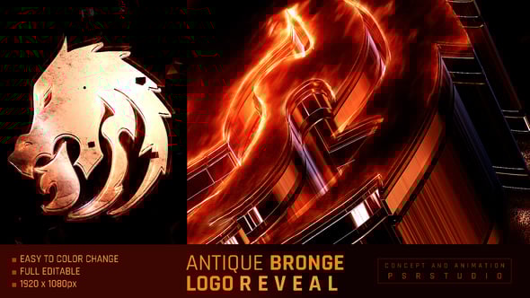 Videohive Antique Bronge Logo Reveal