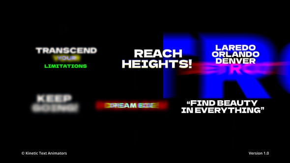 Videohive Kinetic Text Animator | AE