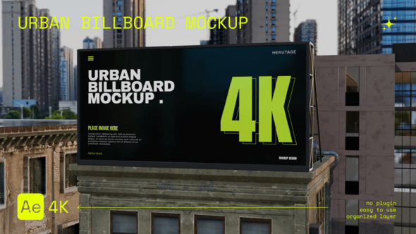 Videohive Urban Billboard Mockup 55108011