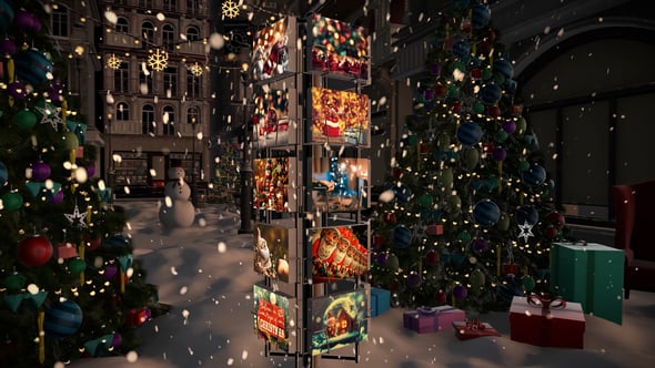 Videohive Christmas Postcards Slideshow