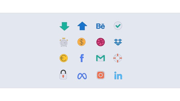 Videohive Adds & Social Media Icons vol. 1