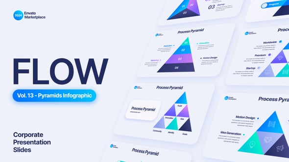 Videohive Flow – Pyramids Infographic Scenes Pack