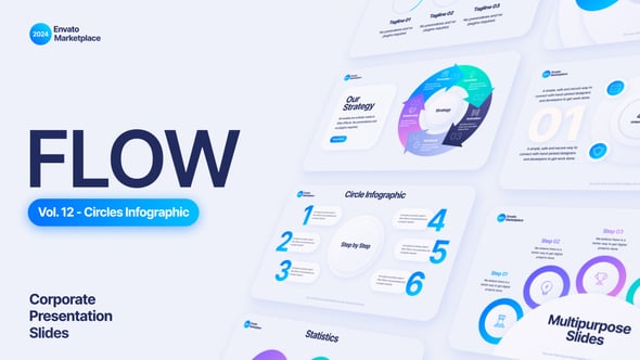 Videohive Flow – Circles Infographic Scenes Pack