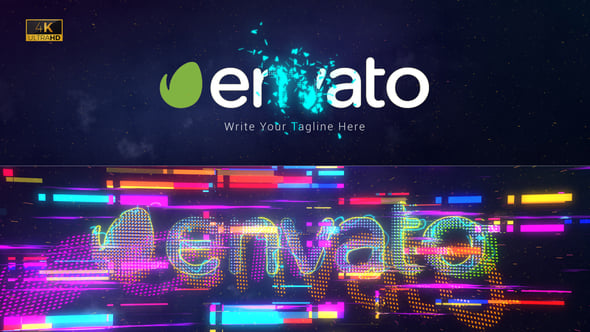 Videohive Space Glitch Logo Reveal