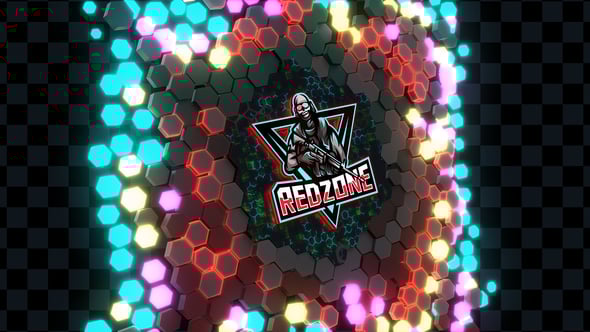 Videohive Hex Wall Logo Transition