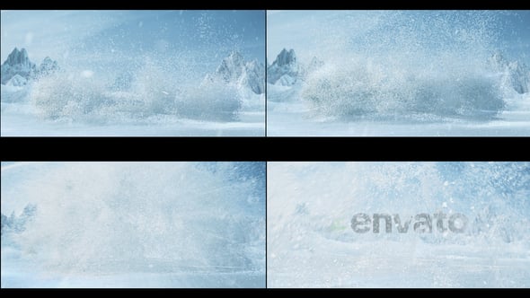 Videohive Snow Blow | Frost Winter Blizzard Logo