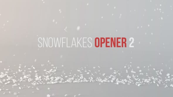 Videohive Snowflakes Opener 2