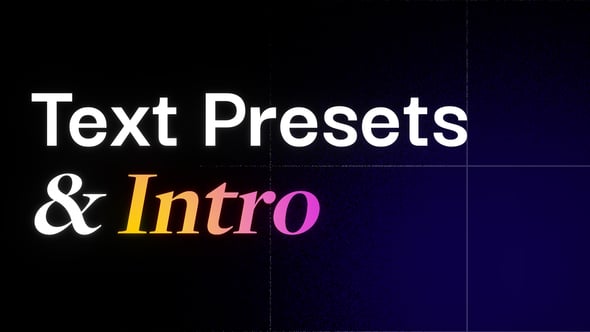 Videohive Text Intro 55288104