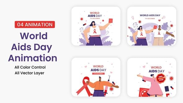 Videohive World AIDS Day Illustration Scene