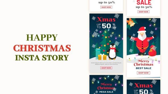 Videohive Merry Christmas Instagram story 55467712
