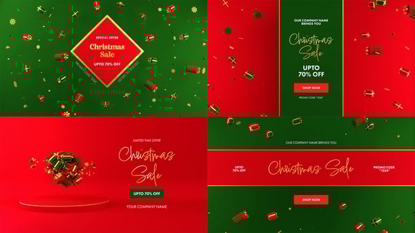 Videohive Christmas Sale Pack 55465778