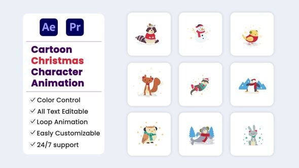 Videohive Cartoon Christmas Character