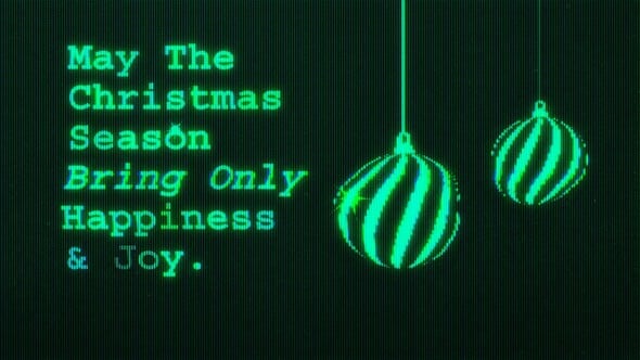 Videohive Christmas Glitch Opener