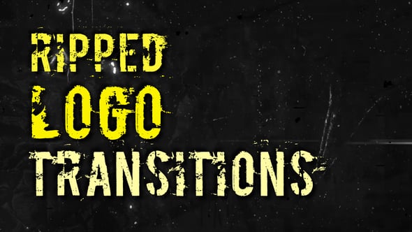 Videohive Ripped Logo Transitions