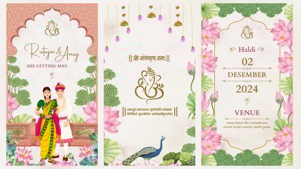 Videohive Indian wedding invitation 55054700