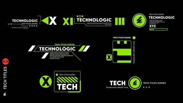 Videohive Technological Titles V 0.2