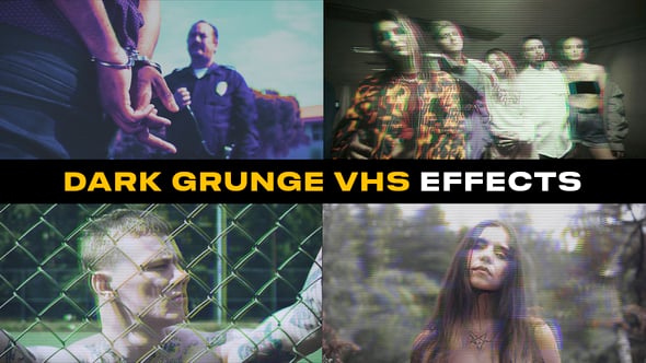 Videohive Dark Grunge VHS Effects | After Effects