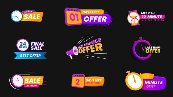 Videohive Black Friday Sale Banners