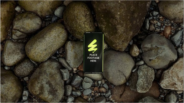 Videohive Phone In Nature Screen Product Mockup