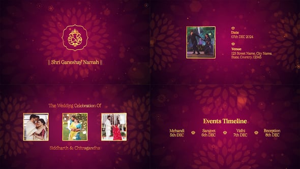 Videohive Indian Wedding Invitation 55392943