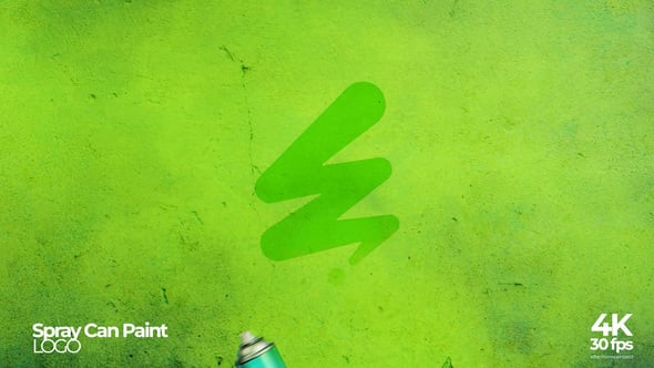Videohive Spray Can Paint Logo Reveal