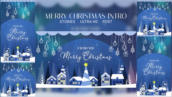 Videohive Christmas Intro I Christmas Instagram Stories 55447248