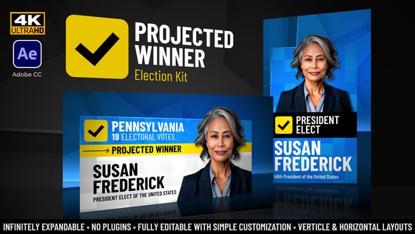 Videohive Projected Winner Election Kit