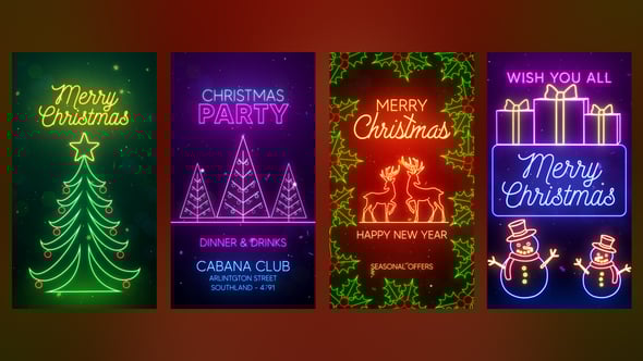 Videohive Christmas Party Instagram Stories