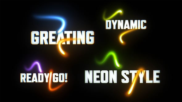 Videohive Neon Text Lower Thirds