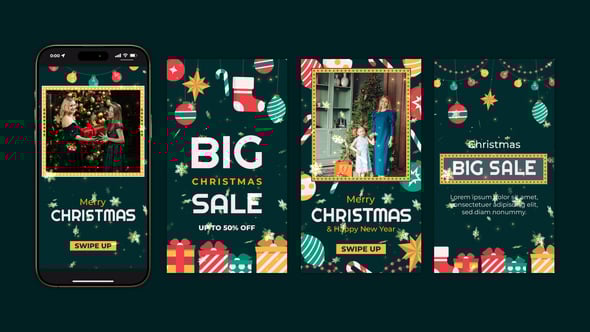 Videohive Merry Christmas Instagram Stories 55664894