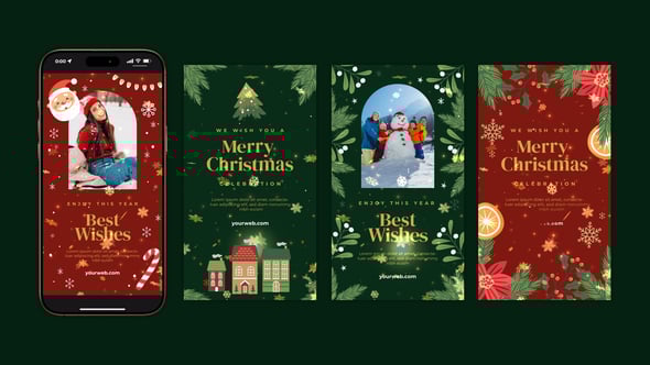 Videohive Merry Christmas Instagram Stories 55618542