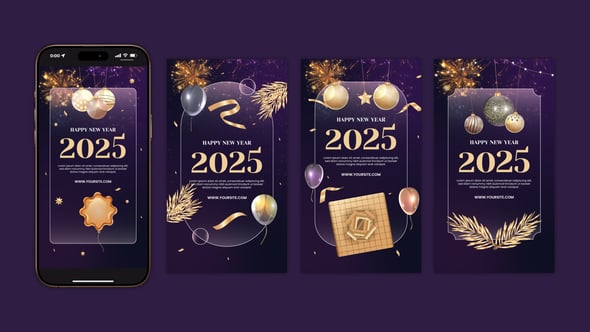 Videohive Happy New Year Instagram Story | Happy New Year Opener