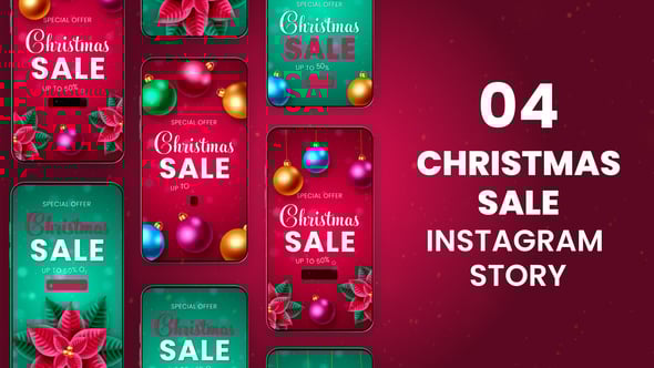 Videohive Merry Christmas Sale Stories 55580550