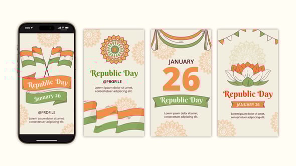 Videohive Indian Republic Day Instagram Stories