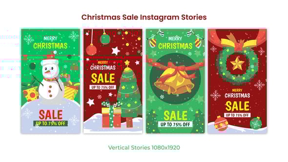 Videohive Merry Christmas Sale Instagram Stories 55899330