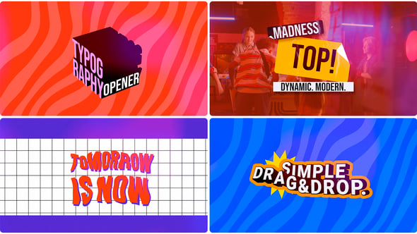 Videohive Colored Titles Promo