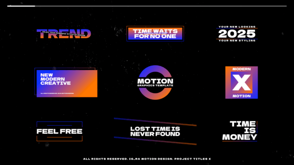 Videohive Titles X