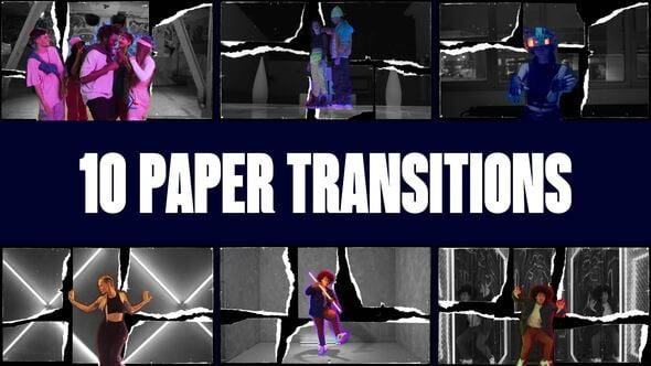 Videohive Paper Style Transition | Freeze Frame