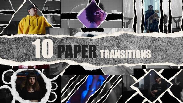 Videohive Paper Transitions V5