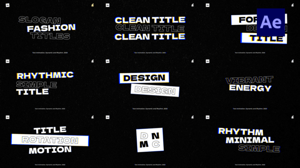 Videohive Text Animation /Ae 55611371