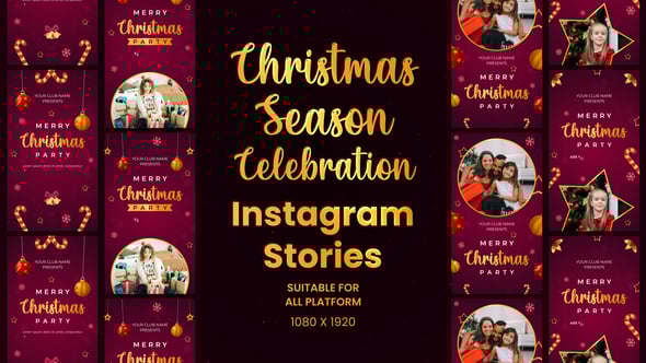 Videohive Christmas Season Celebration Instagram Stories | Christmas Opener