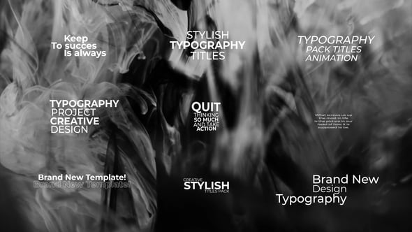 Videohive Minimalistic | Kinetic Text Animation | After Effects
