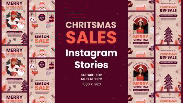 Videohive Christmas Season Sale Instagram Stories