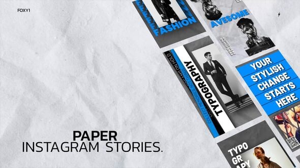 Videohive Paper Instagram Stories