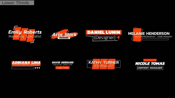 Videohive Lower Thirds | AE 55830118