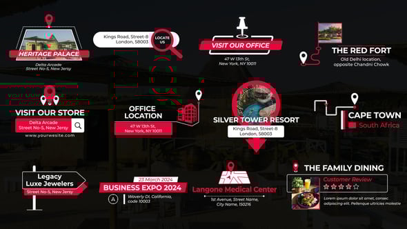 Videohive Address & Location Titles