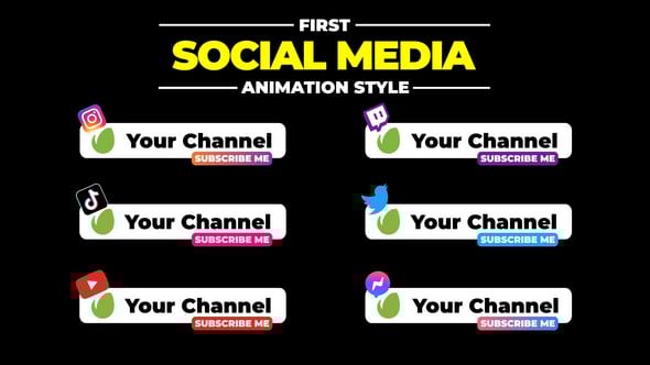 Videohive Social Media Lower Thirds | AE 55607993