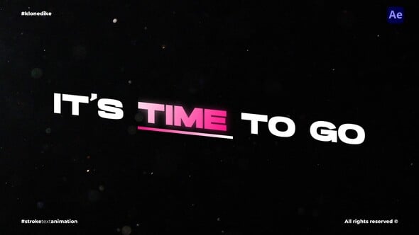 Videohive Stroke Text Animation