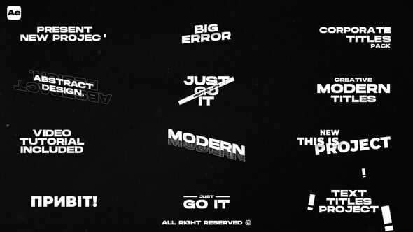 Videohive Text Titles 54463465