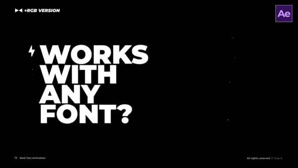 Videohive Bold Text Animation  AE